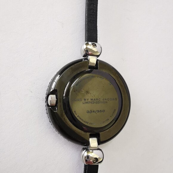 Marc by Marc Jacobs Limited Edition Black Crystal Watch - New & Boxed - Picture 3 of 15
